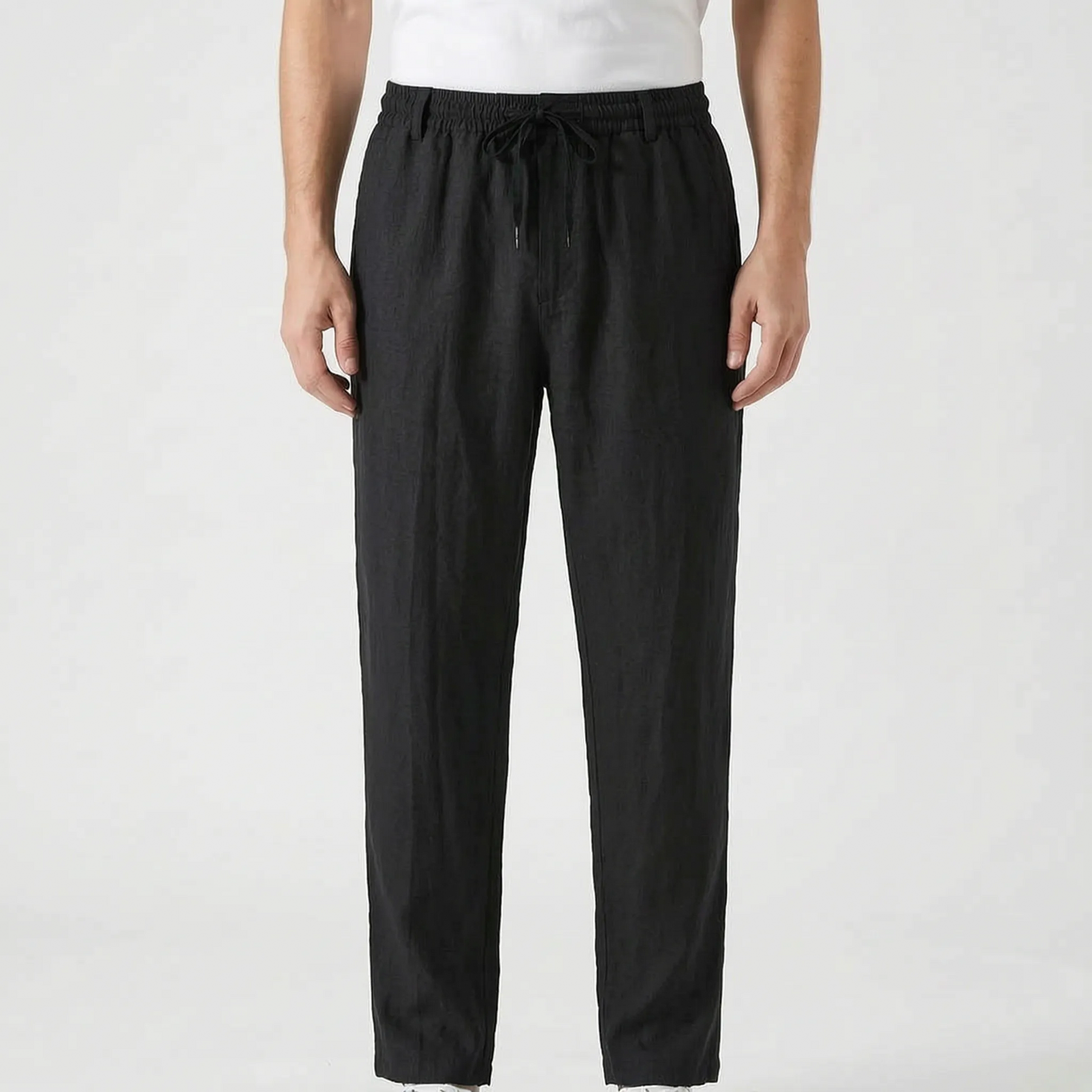 Men's Casual Linen Trousers -  Elias