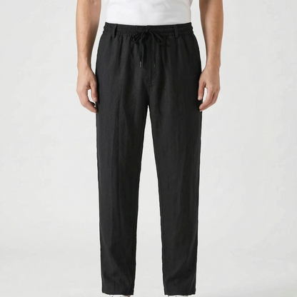Men's Casual Linen Trousers -  Elias
