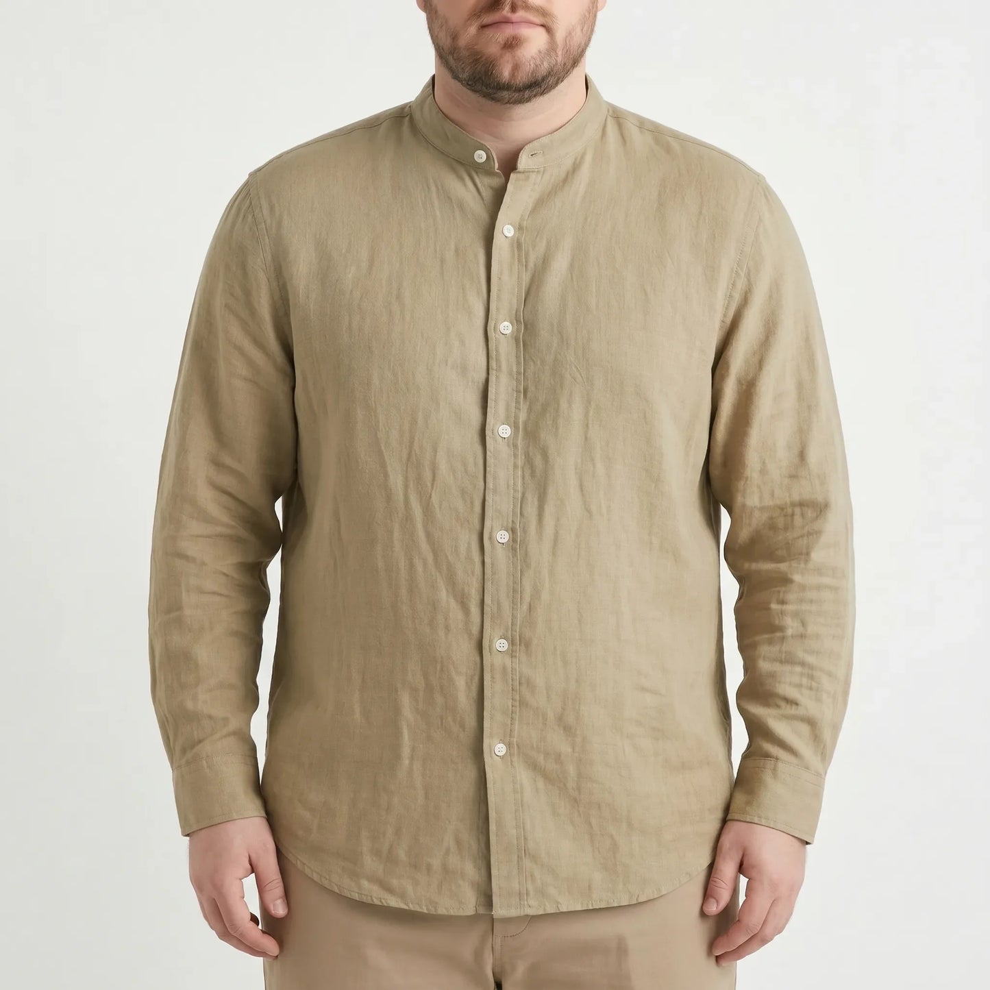 Men's Stand Collar Shirt -  Harry