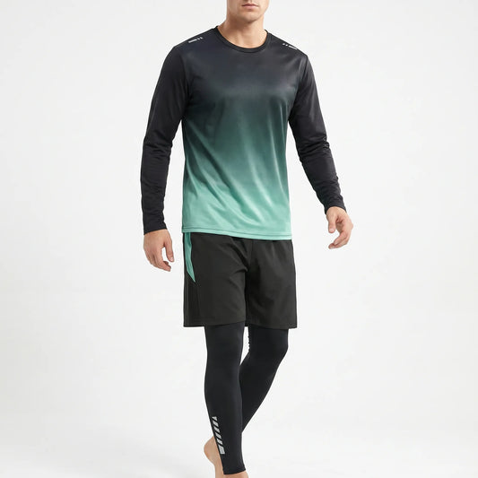 Men's Three-Piece Swimwear Set - AquaTrek