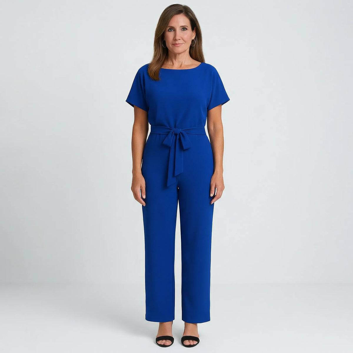 Minimalistischer Jumpsuit Mit Weitem Bein - Lavinia