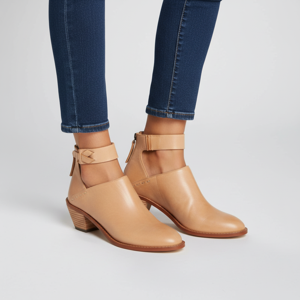 Mittelhoher Blockabsatz Damenschuh - Gloria