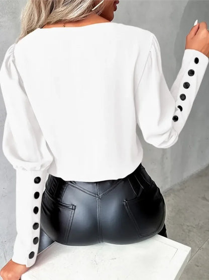Dames Blouse met V-Hals – Isolde