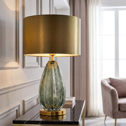 Modern Glass Base Table Lamp - Luminarex