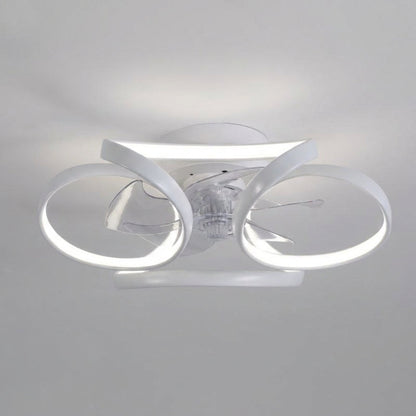 Modern Flush Mount Ceiling Fan Light -  Vintarao