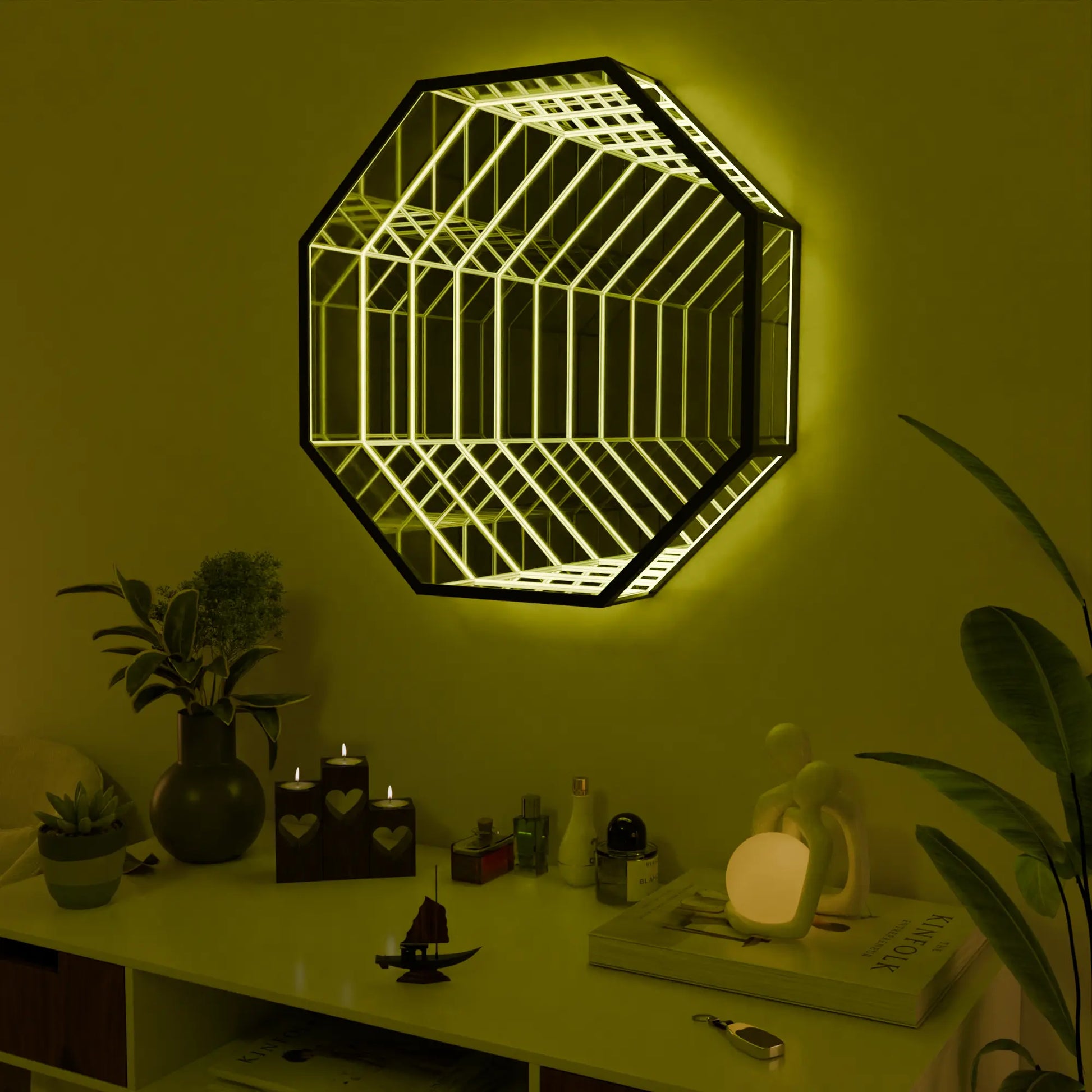 Modern Hexagon Wall Lamp -  Hexalume