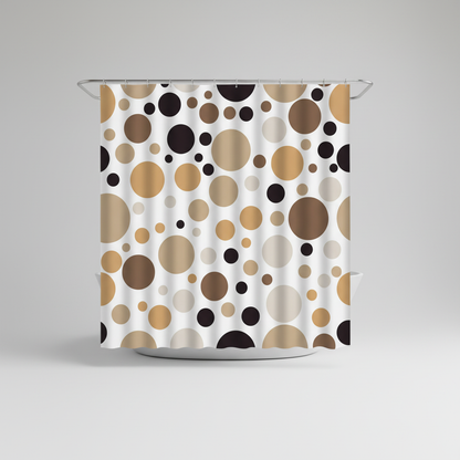 Modernes Geometrisches Duschvorhang Set - RippleDot