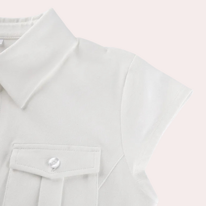 Veelzijdige Witte Dames Blouse - Nova