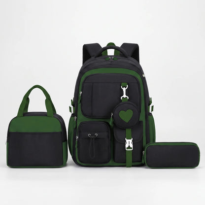 Multi-Compartment Geometric Patterned Rucksack - Kinetox