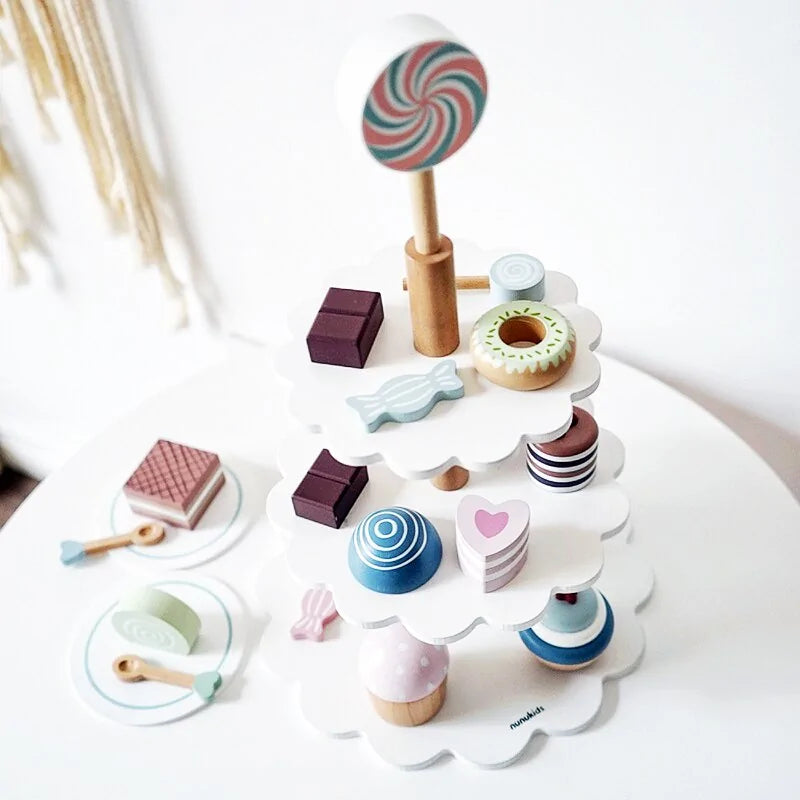 Creatieve houten speelgoedset voor rollenspellen en leerplezier