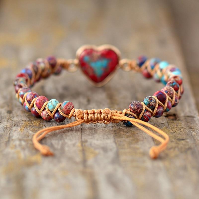 Liefdesband Jaspis Armband - Amélie