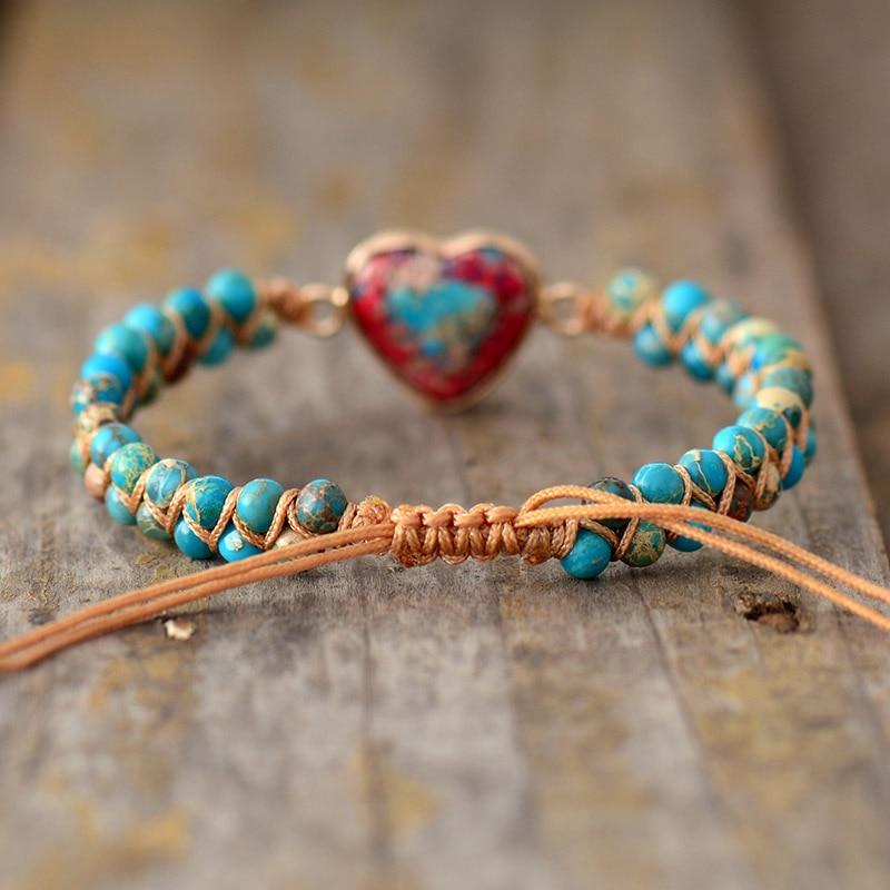 Liefdesband Jaspis Armband - Amélie