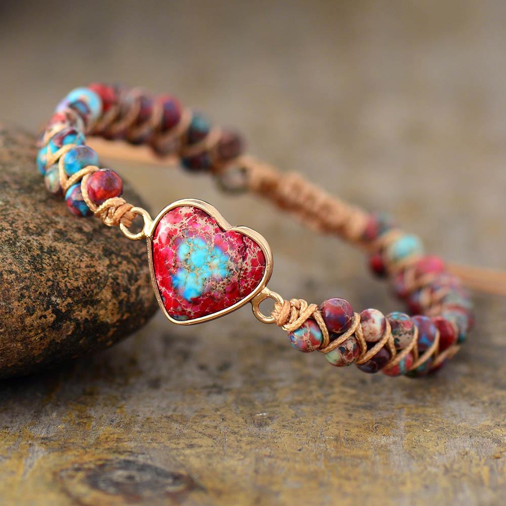Liefdesband Jaspis Armband - Amélie
