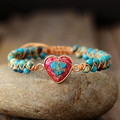 Liefdesband Jaspis Armband - Amélie