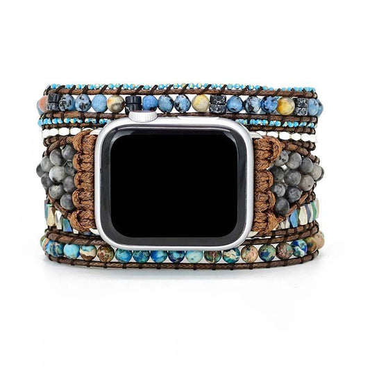 Edelsteen Apple Watch Bandje - Azure