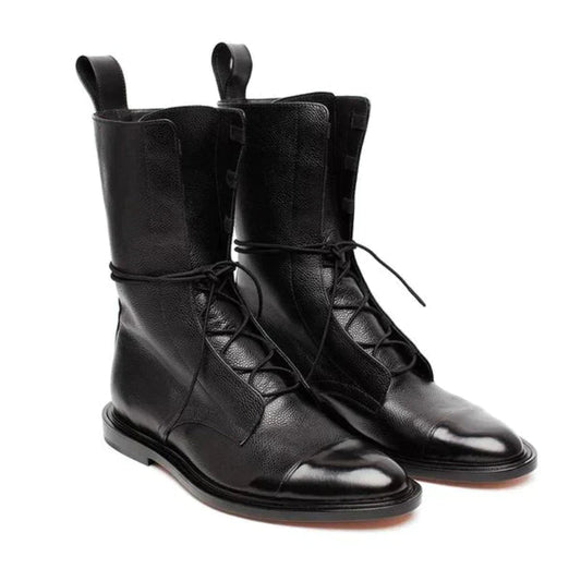 Dames Enkellaarsjes van Leer – Mirelle