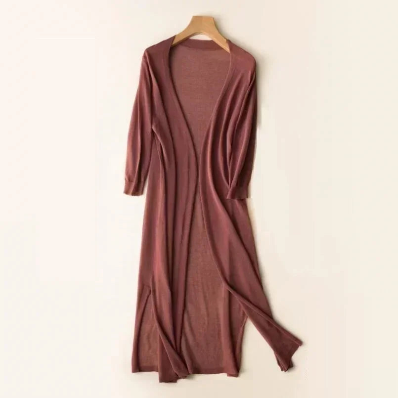 Dames lange mouw vest - Elda