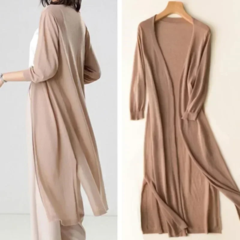 Dames lange mouw vest - Elda