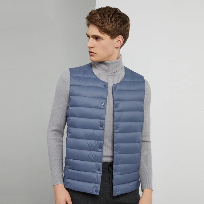 Ultralichte Heren Donsbodywarmer – Laurent