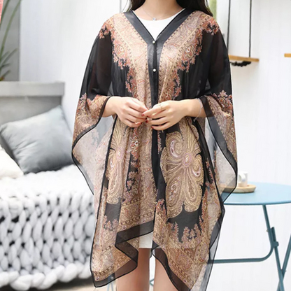 Veelzijdige Poncho-sjaal voor Dames - Mira