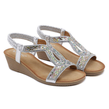 Luxe Dames Sandalen met Wedge Hak – Celeste