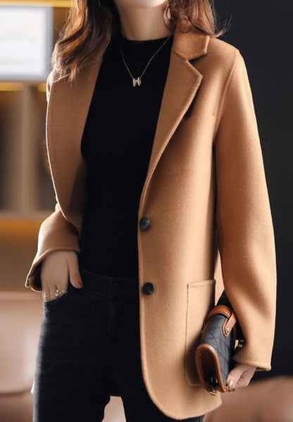Dames Tweed Herfst & Winterjas – Aurelia