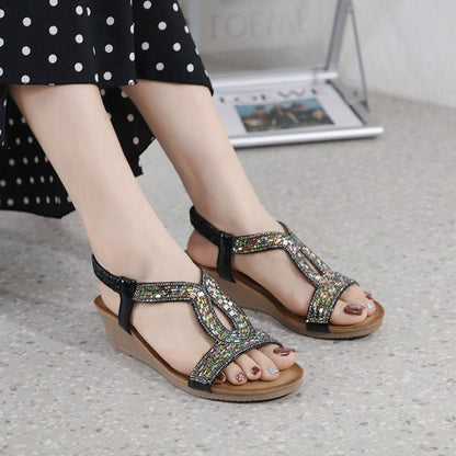 Luxe Dames Sandalen met Wedge Hak – Celeste