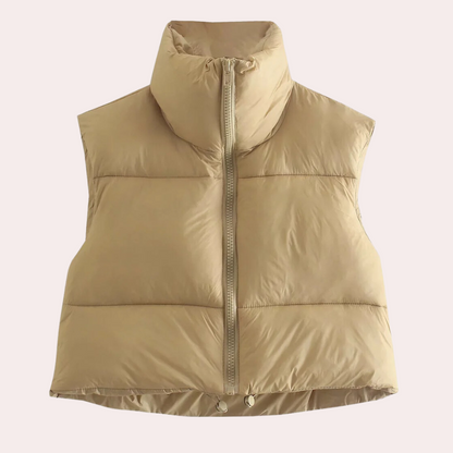Gewatteerde Korte Damesbodywarmer - Liora