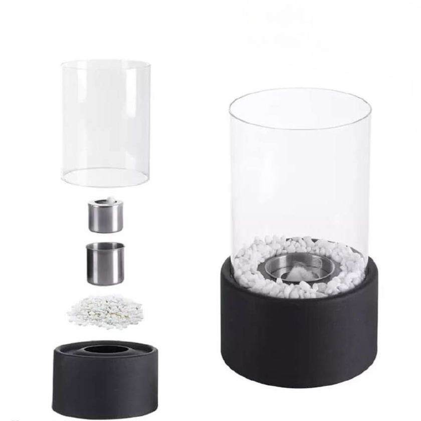 Klassieke Olie Lamp met Open Vlam - Lumora