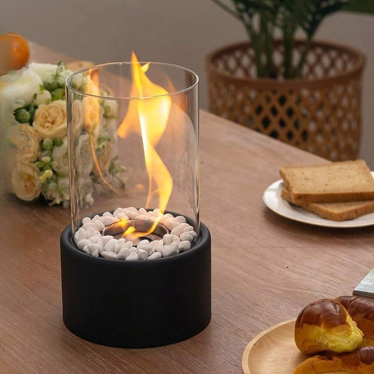 Klassieke Olie Lamp met Open Vlam - Lumora