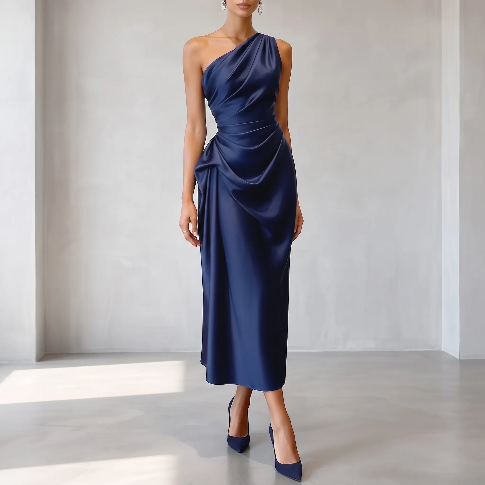 One-Shoulder Avondjurk -  Minnie