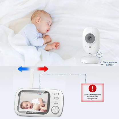 Babymonitoring met nachtzicht en tweerichtingsaudio – inclusief temperatuurweergave