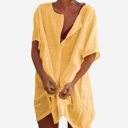 Strandtuniek van linnenmix – Luna