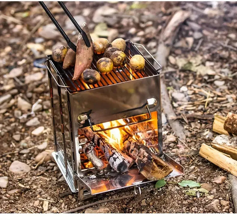 Opvouwbare RVS Houtkachel - TrailFlame