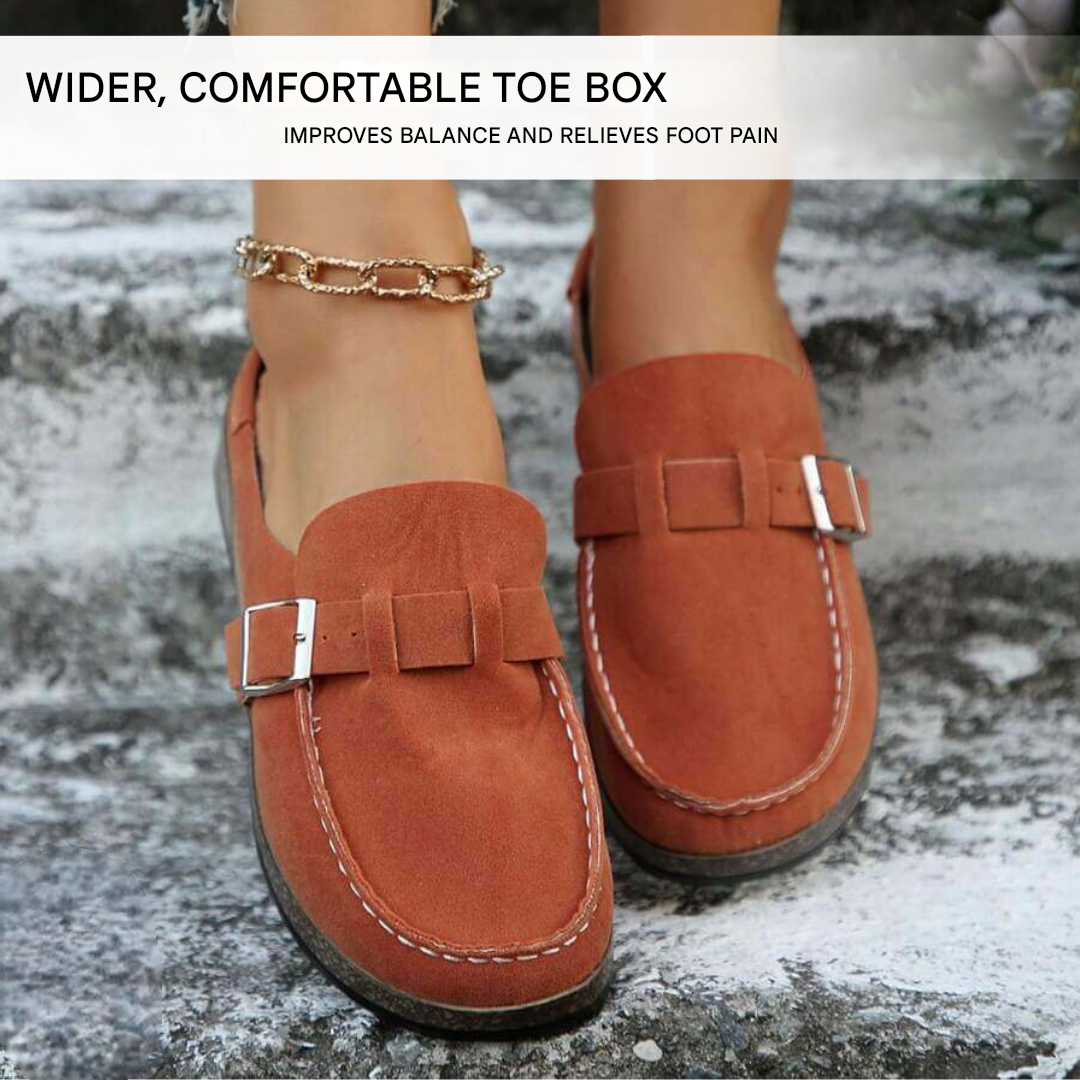 Suède Dames Loafers – Giulia