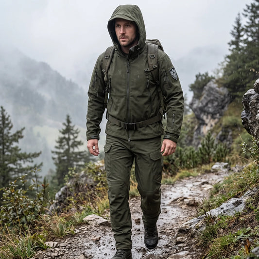 Outdoor Set Voor Heren Tegen Slecht Weer – Jas & Broek