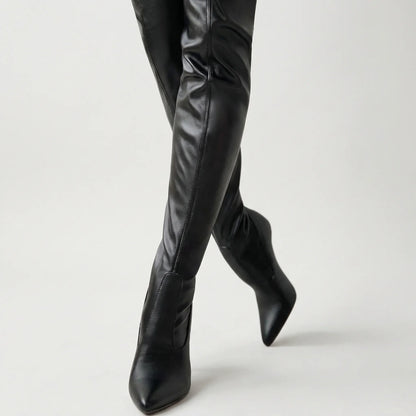 Over-The-Knee Pointed Toe Boot - Sandra