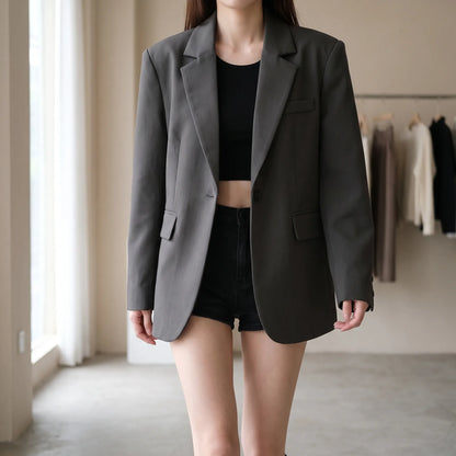 Oversize Blazer Met Enkele Knoop -  Gladys