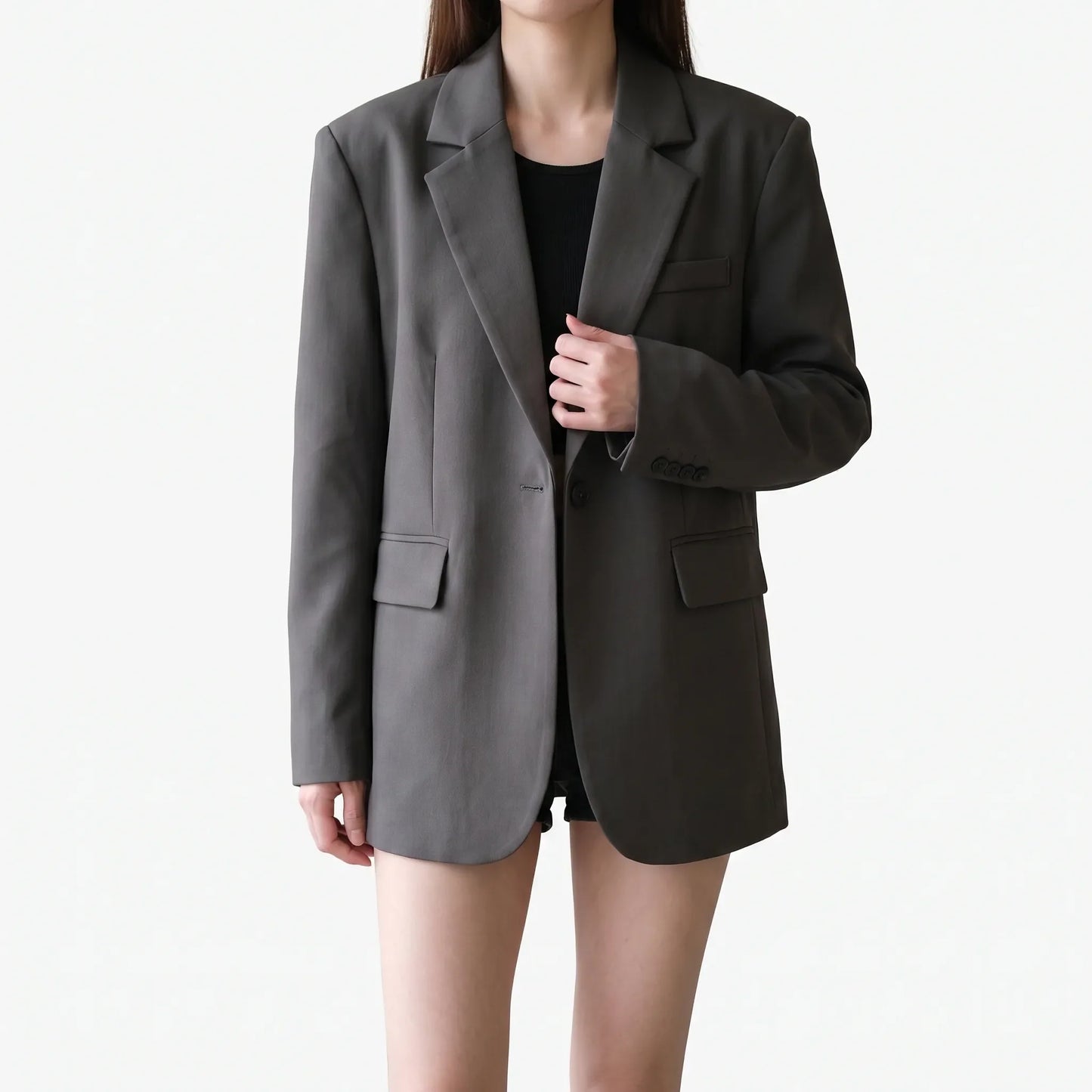 Oversize Blazer Met Enkele Knoop -  Gladys
