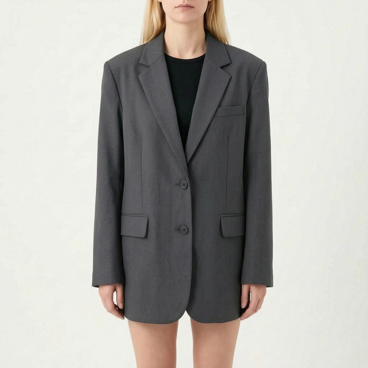 Oversize Blazer Met Enkele Knoop -  Gladys