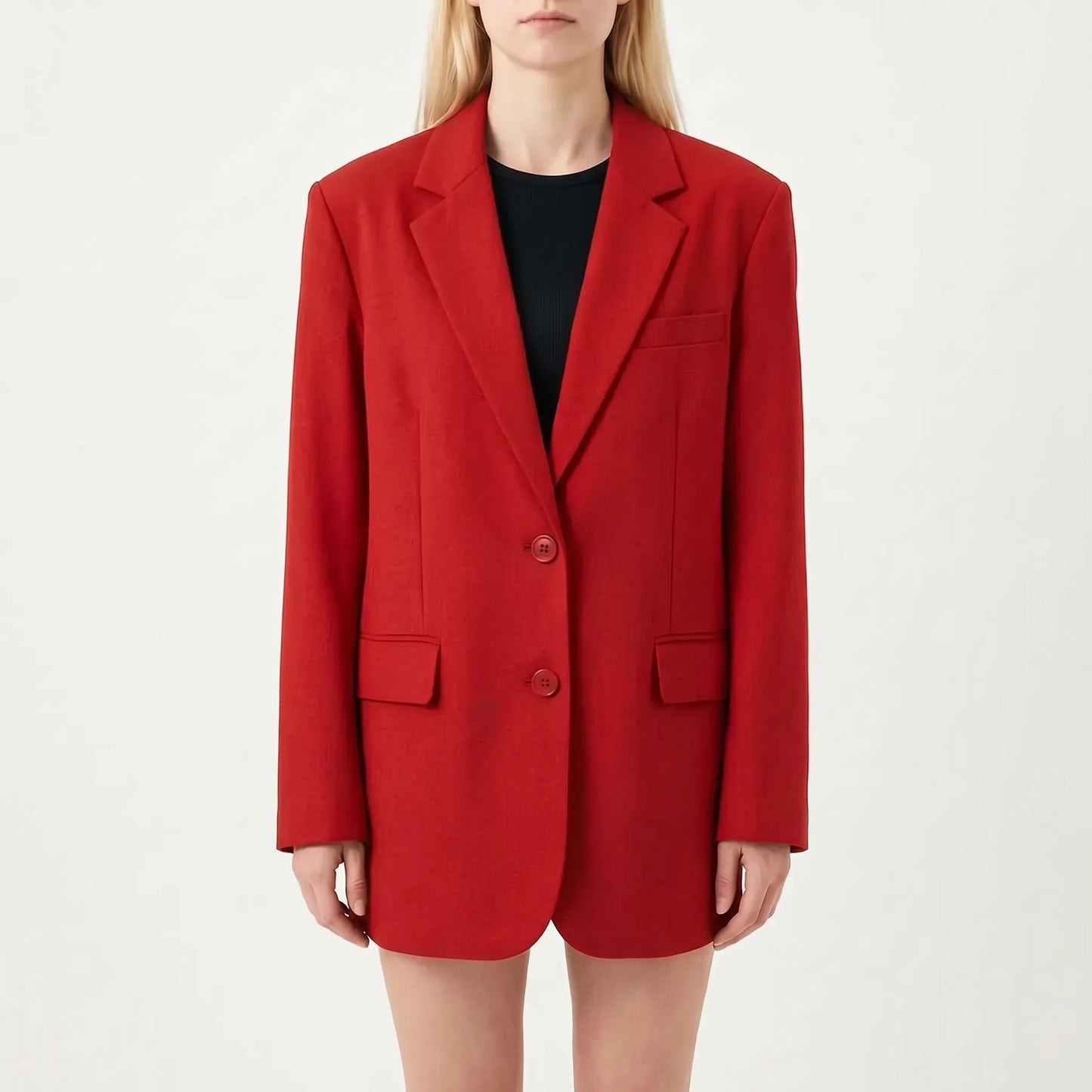 Oversize Blazer Met Enkele Knoop -  Gladys