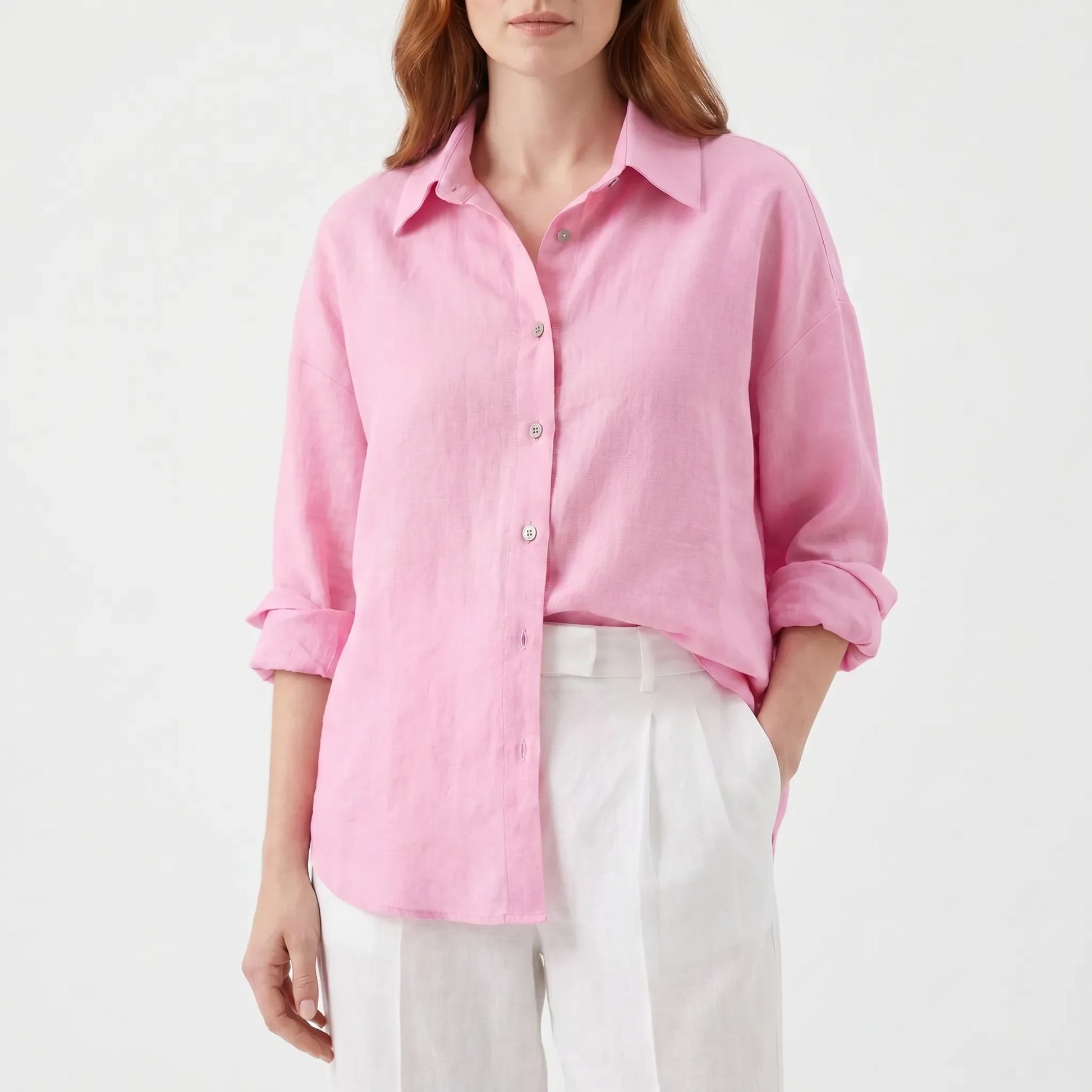 Oversized Button-Down Shirt -  Maureen