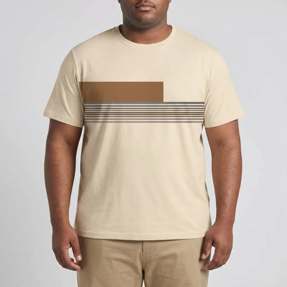 Oversized Color-Block Crew Neck Tee - Jesse