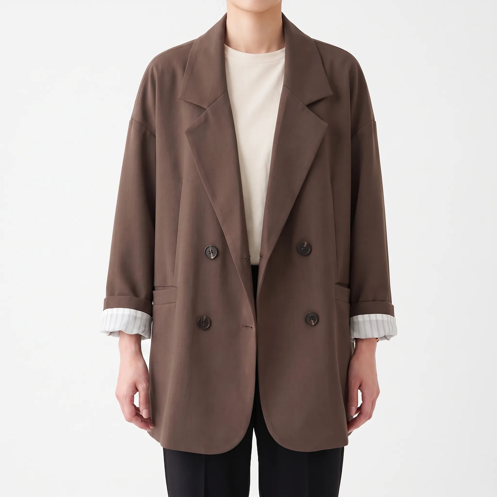 Oversized Double-Breasted Blazer -  Melinda
