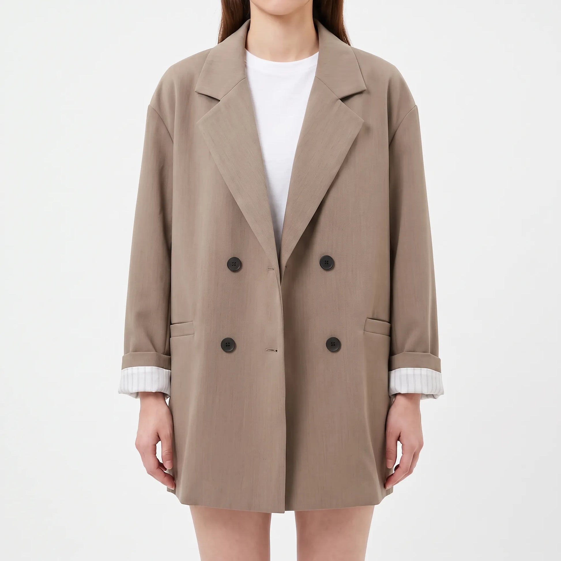 Oversized Double-Breasted Blazer -  Melinda