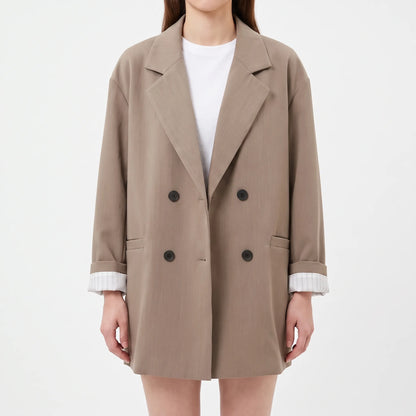 Oversized Double-Breasted Blazer -  Melinda