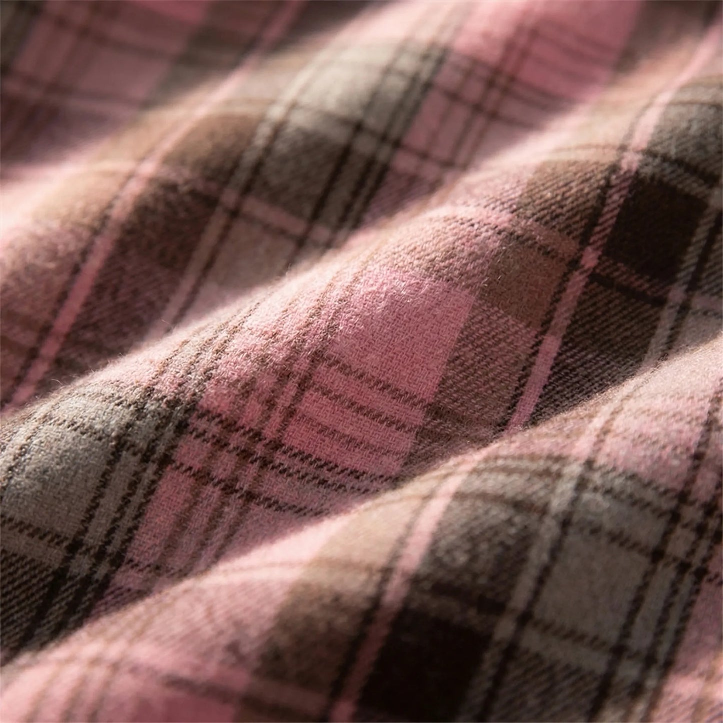 Oversized Plaid Long Sleeve Shirt - Raymond