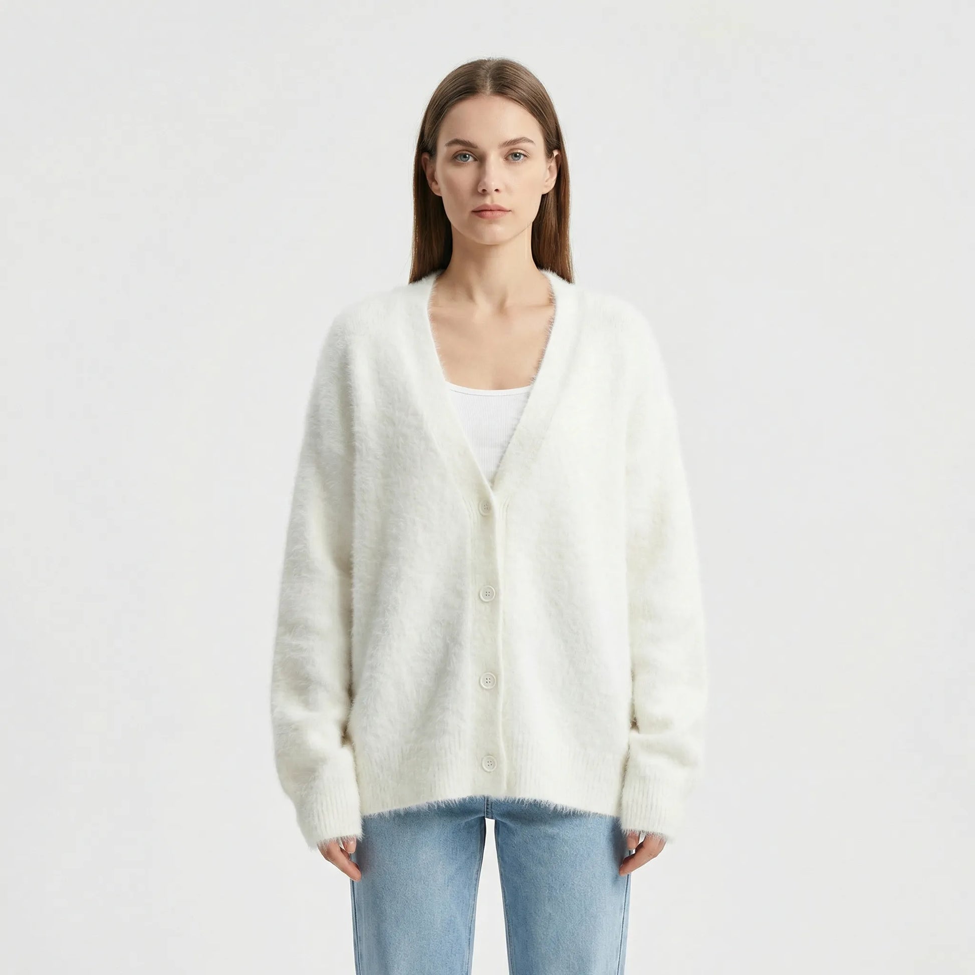 Oversized Strickjacke Mit Knöpfen - Jasmina