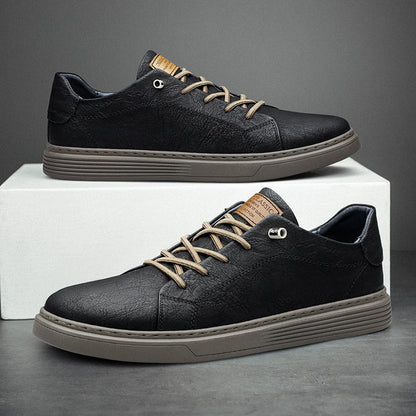 Comfortabele Oxford Leren Heren Sneakers - Ethan