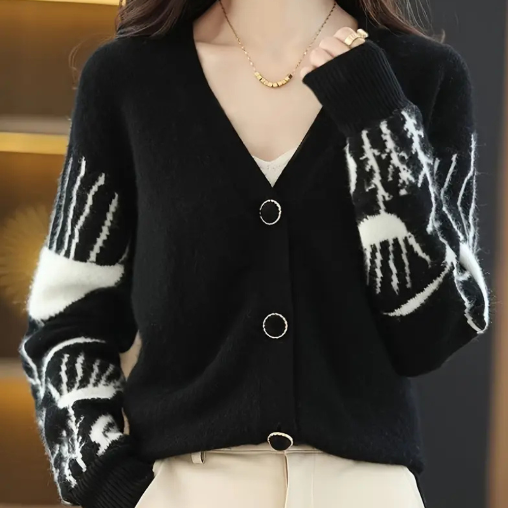 Warme V-hals Cardigan voor Dames - Elin